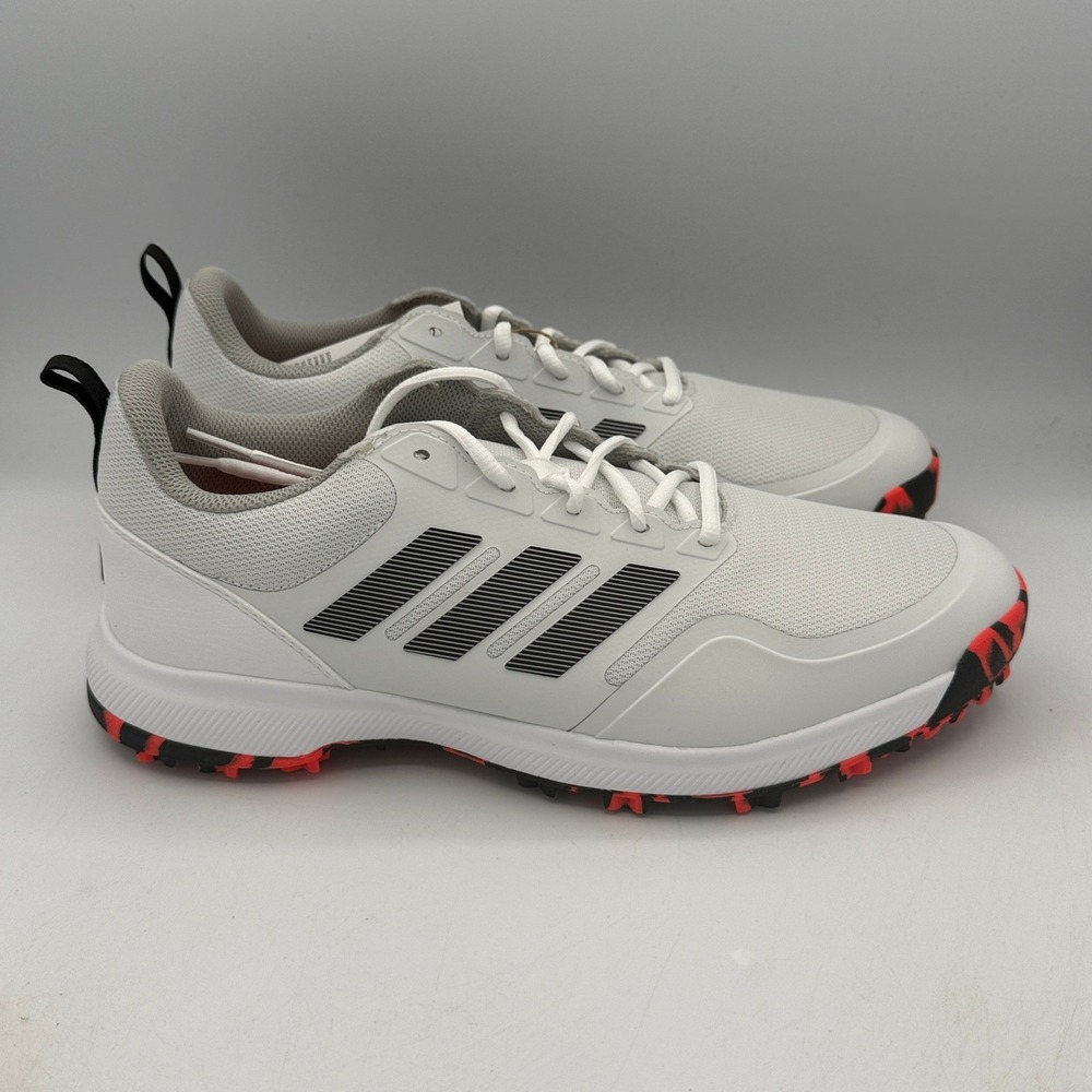 Adidas Response SL 3 Golf Shoes Mens Spikeless 9.5 White Black Red GV6894